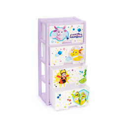 Комод 4-х секционный "Лунтик"