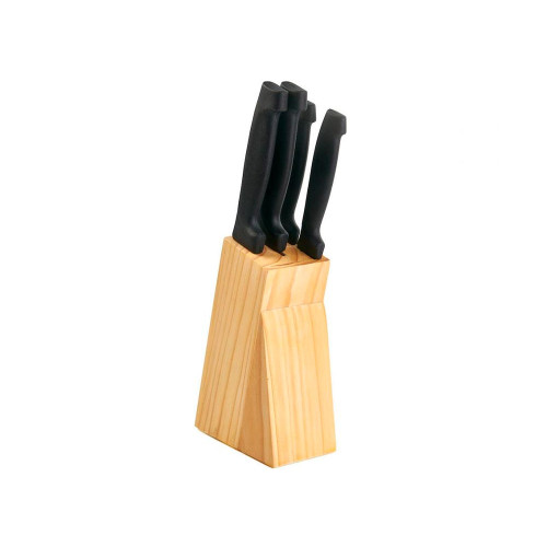 Набор ножей 5 предметов №1 на деревянной подставке