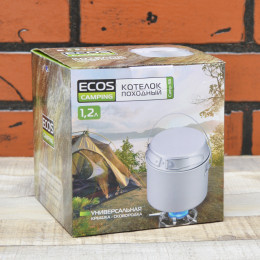 Котелок 1,2 алюминиевый походный Camp-S6