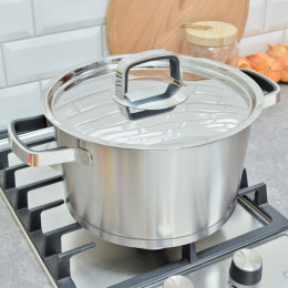 Кастрюля 5л нержавеющая сталь Premium ALLURE WR-1274