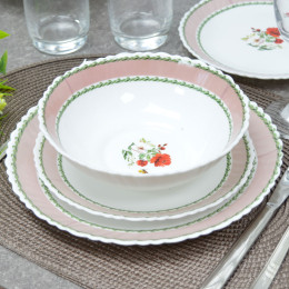 Столовый набор 19 предметов "Secret garden pink"