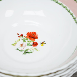 Столовый набор 19 предметов "Secret garden pink"