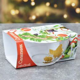 Салатник 16см средний Бабочка 3D