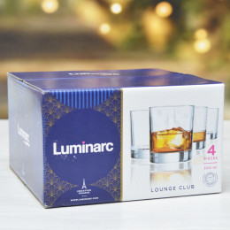LOUNGE CLUB Набор стаканов 4шт 300мл низкие