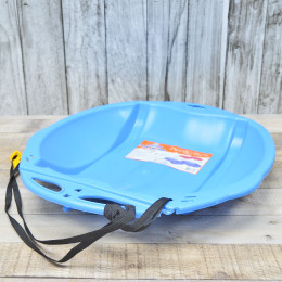 Санки-ледянки "Веселый паровозик" с ремнем