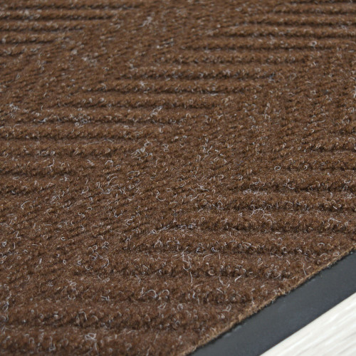 Коврик 50*80см влаговпитывающий FLOOR MAT "Ёлочка", коричневый