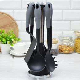 Набор кухонных принадлежностей 7 предметов на подставке