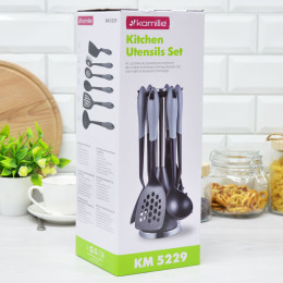 Набор кухонных принадлежностей 7 предметов на подставке