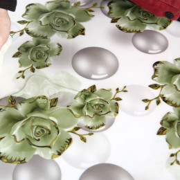 Клеенка 100см*20м прозрачная с печатью BZ1-104-100CM