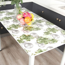 Клеенка 100см*20м прозрачная с печатью BZ1-104-100CM