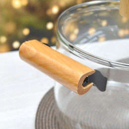 Кастрюля 4,5л стеклянная с крышкой BZ-BH-176