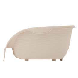 Лежак для кошек и собак пластиковый бежевый