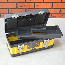 Ящик для инструментов 365*185*180мм с металлическими замками "LIT-Q14" 191891