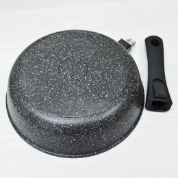 Сковорода-гриль 26см со съмной ручкой Гранит тм Традиция