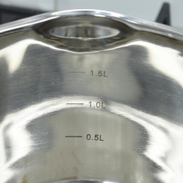 Кастрюля 2,4л нерж, капсульное дно Barton Steel коричневые ручки