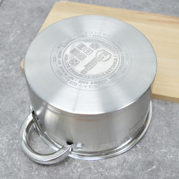 Набор кастрюль 3 предмета 1,9л; 2,6л; 3,6л капсульное дно, индукция