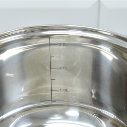 Набор кастрюль 3 предмета 2,9л; 3,9л; 5л 7-ми шаговое дно, индукция