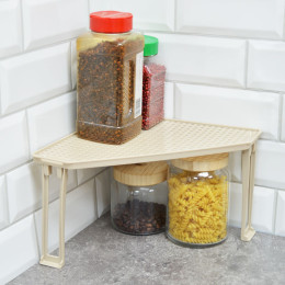 Подставка "Лофт" на пластиковых ножках угловая латте