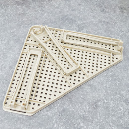 Подставка "Лофт" на пластиковых ножках угловая латте