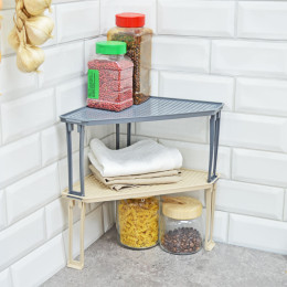 Подставка "Лофт" на пластиковых ножках угловая латте