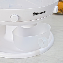 Диспенсер для сыпучих продуктов 6 секций 10л вращающийся SA-DS01