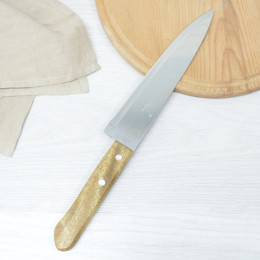 Нож кухонный с деревянной ручкой 8", лезвие 20,5см