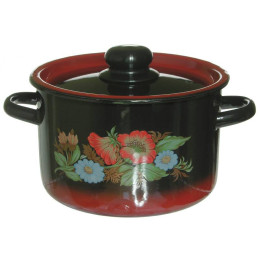 Кастрюля 2,9л с рисунком цилиндр.