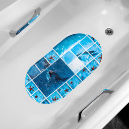 Коврик для ванны с присосками "Bubbles" 38x69 см Дельфины 7122-FV9-B