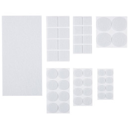 Накладки-протекторы для мебели самоклеящиеся, 45 шт набор, белый