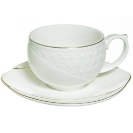 Чайная пара 240мл "Снежная королева" круглая 26470