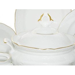 Столовый сервиз 42 предмета на 6 персон форма Надежда Без деколи