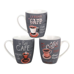 Кружка 350мл Cafe&Coffe микс