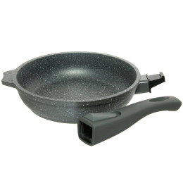 Сковорода 18см Гранит со съемной ручкой