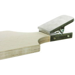 Доска дерево для разделки рыбы с зажимом 1389