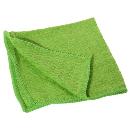 Салфетка из микрофибры 30*30см M-03 вафельная универсальная зеленая