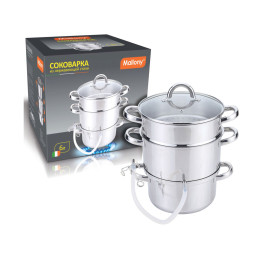 Соковарка 8л нержавеющая сталь 3 чаши DILETTO