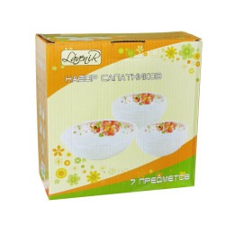 Набор салатников 7 предметов "Чайные розы" 78863