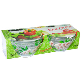 Набор салатников 2шт Н70 D110 роспись 302/14