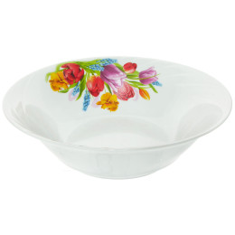 Салатник 1200мл форма Голубка Майский букет
