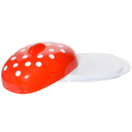 Масленка MARUSYA красный полупрозрачный