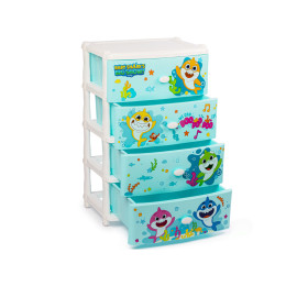 Комод 4-х секционный "Baby Shark's Big Show!" широкий