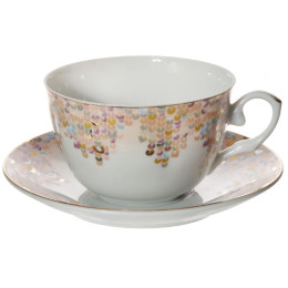 Чайный набор 12 предметов 250мл в круглой коробке 84641