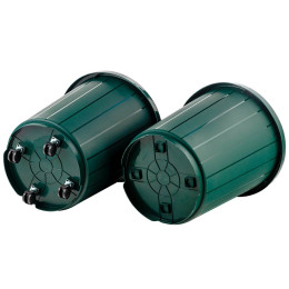 Бак 105л с крышкой на колесах, цвет микс