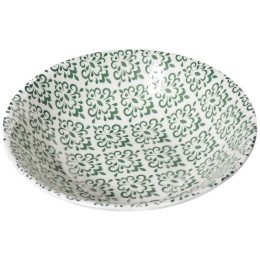 Салатник 510мл 17см Дамаск зеленый