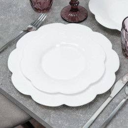 OPAL FLORE WHITE Столовый сервиз 46 предметов 89550