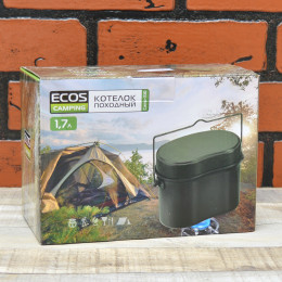 Котелок 1,7л алюминиевый походный Camp-S10