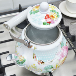 Чайник заварочный 1,5л эмалированный "Beautiful" WR-5126