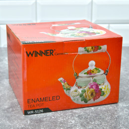 Чайник заварочный 1,5л эмалированный "Beautiful" WR-5126