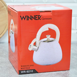 Чайник 2,7л нержавеющая сталь со свистком WR-9210