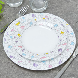 Тарелка обеденная 23см Мозаика